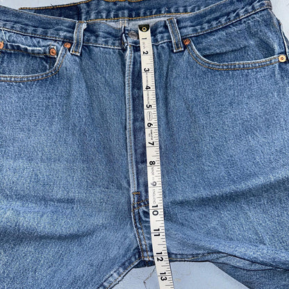 Levis 501 Vintage 90s USA XX Straight Leg Jeans Blue Med Wash 36x32 Act 32x28