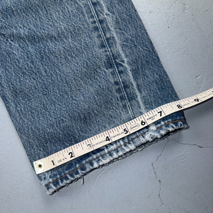 Levis 501 Vintage 90s USA XX Straight Leg Jeans Blue Light Wash 38x34 Act 34x29
