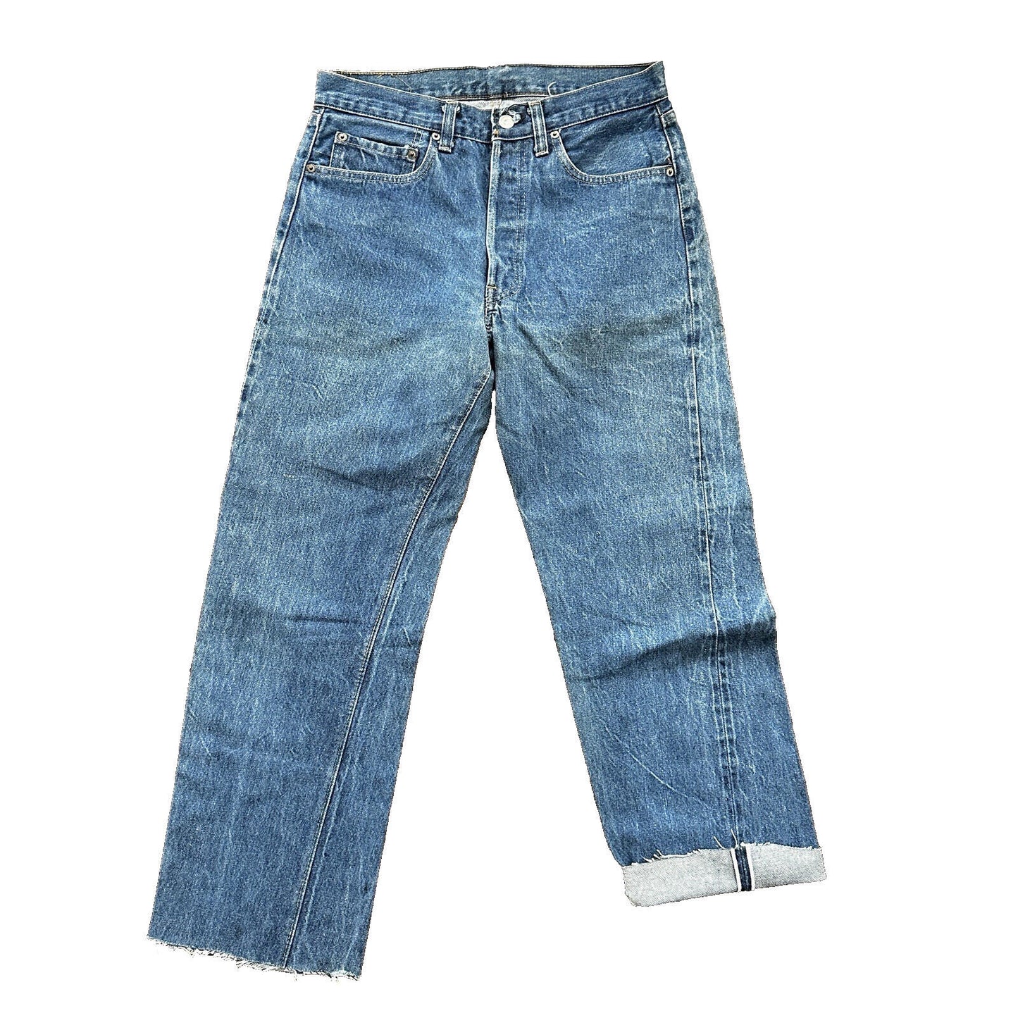 Levis Vintage 80s Redline Selvedge USA 501 XX Jeans 66 70s 32x34 Act 30x26