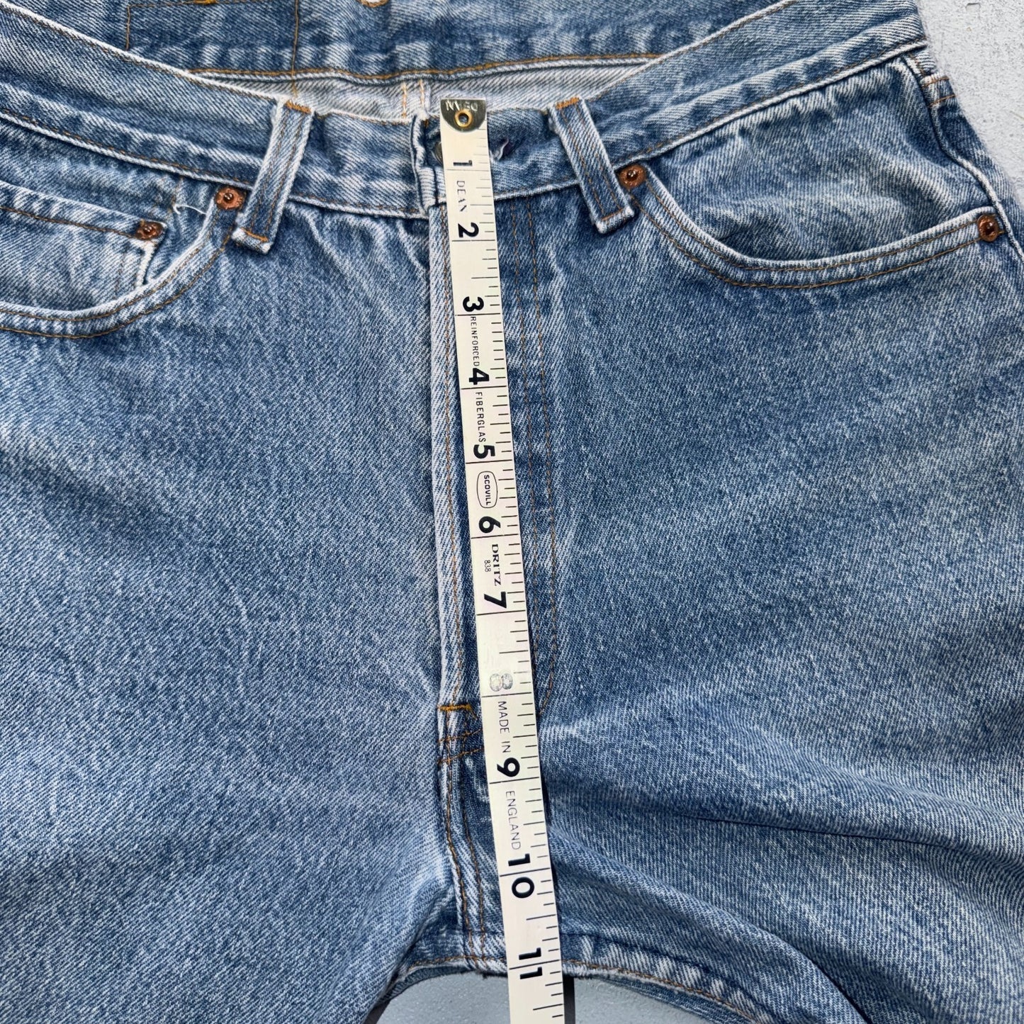 Levis 501 Vintage 80s USA XX Straight Leg Jeans Blue Light Wash 31x33 Act 28x29