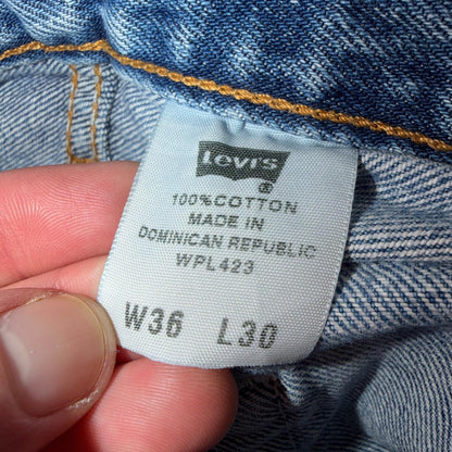 Levis 501 Vintage Y2K XX Straight Leg Jeans Blue Light Wash 36x30 Act 34x28