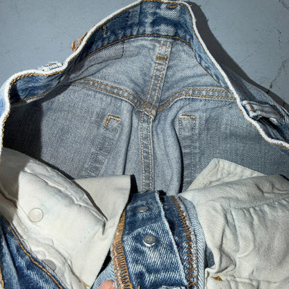 Levis 501 Vintage 90s USA XX Straight Leg Jeans Blue Light Wash 29x32 Act 28x28