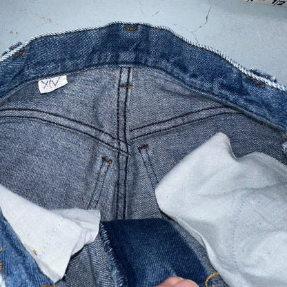 Levis Vintage Womens Size 24x32 White Tab Big E 501 Blue Straight Jeans 70s 80s