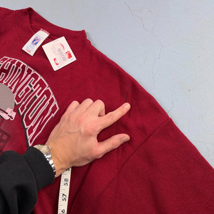 Vintage 7th Rose Bowl 2003 WSU Washington State Cougars Pullover Sweatshirt XL