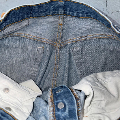 Levis 501 Vintage 80s USA XX Straight Leg Jeans Blue Light Wash 34x33 Act 32x29