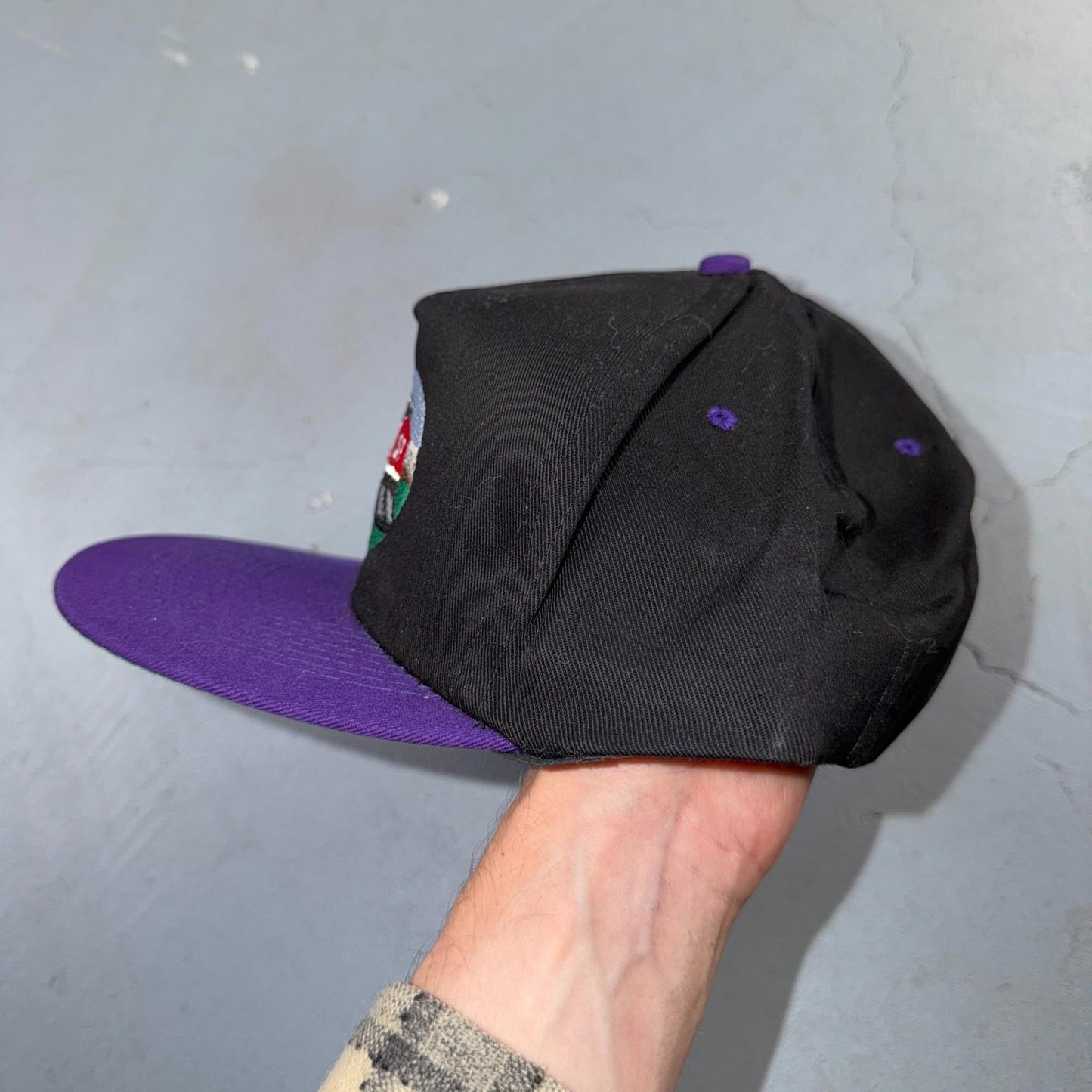 Train PNW VTG Hat Baseball Cap Snapback Oregon KC 80s Black Roseville Division