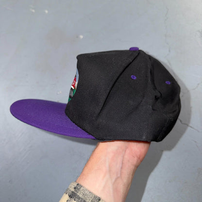 Train PNW VTG Hat Baseball Cap Snapback Oregon KC 80s Black Roseville Division