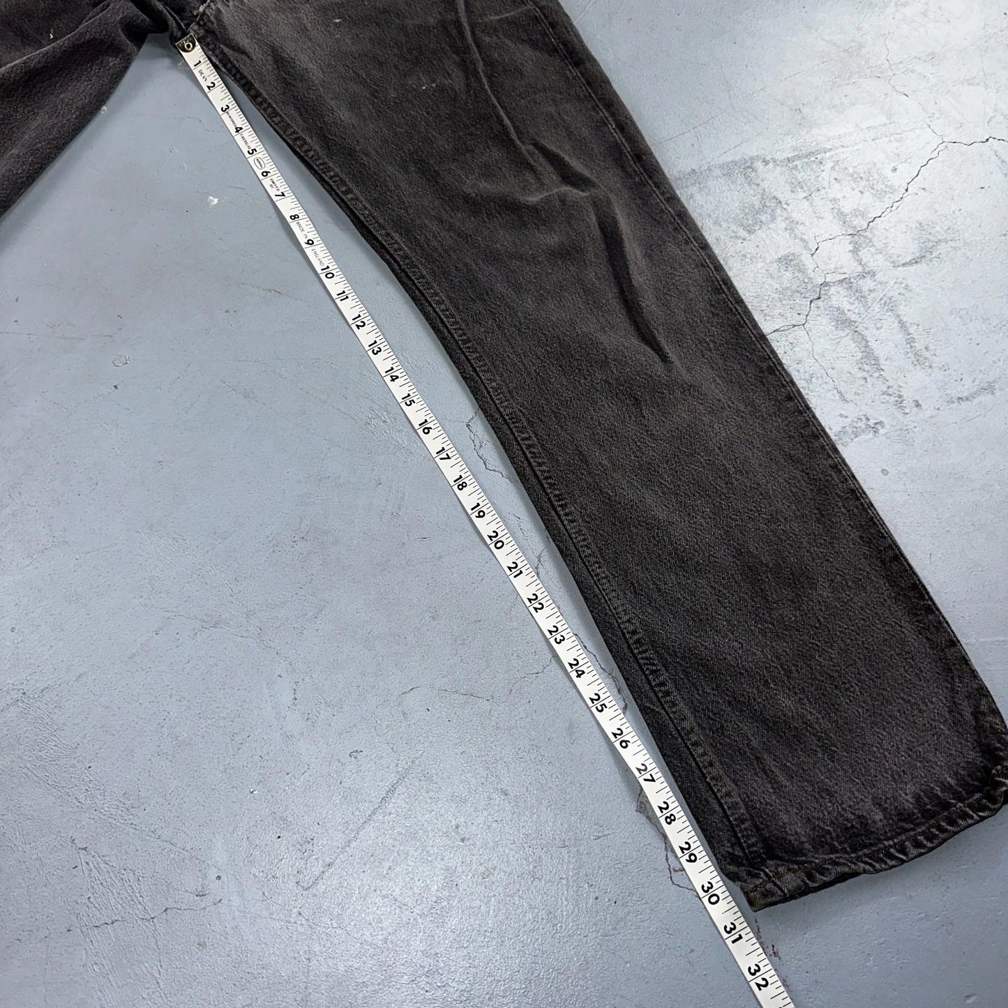 Levis 501 Vintage 80s USA XX Straight Leg Jeans Gray Light Wash 36x32 Act 34x30