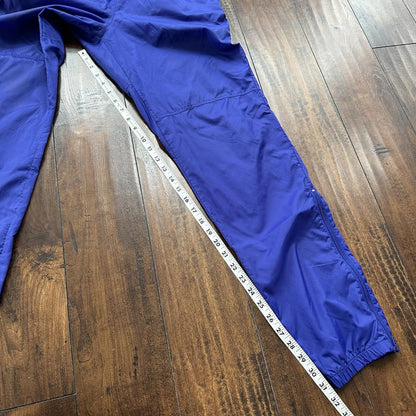 Nike Vintage 90s Gray Tag Windpants Track Pants Ankle Zip Unlined Purple M
