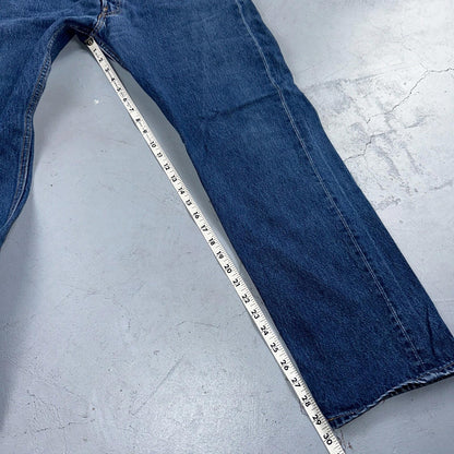 Levis 501 Vintage Y2K 90s XX Straight Leg Jeans Blue Med Wash 38x33 Act 36x29