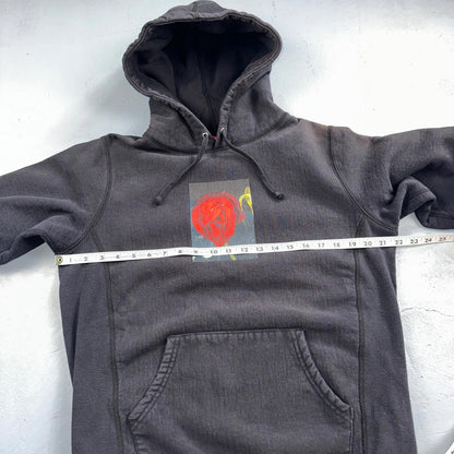 Supreme Araki Rose Hooded Sweatshirt Black Size Medium Hoodie FW16 2016
