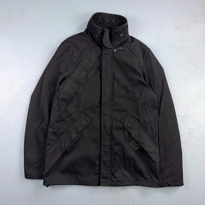Men's G-Star MFD Short Parka Jacket Large Distressed Military Style Y2K No Hood