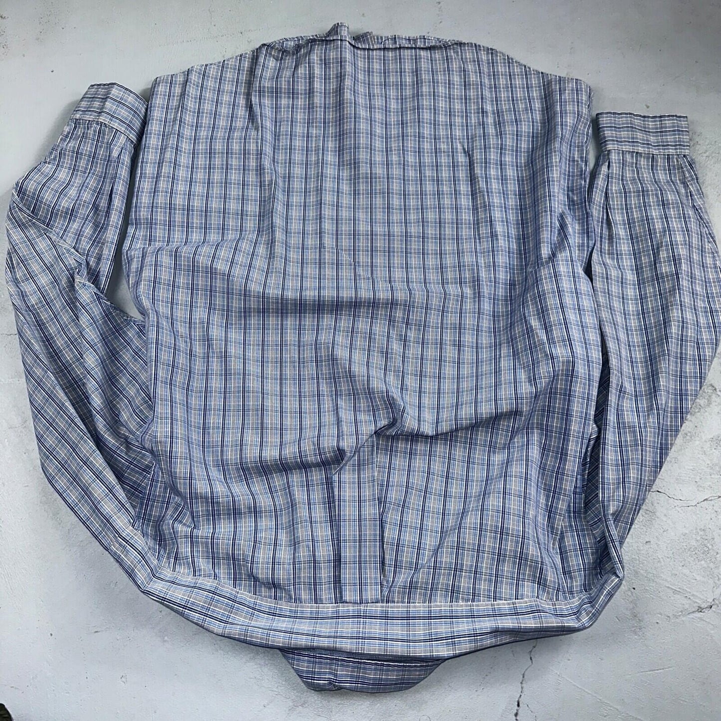 Ralph Lauren Polo VTG Button Down Shirt Men's M Blue Plaid Blake Two-Ply