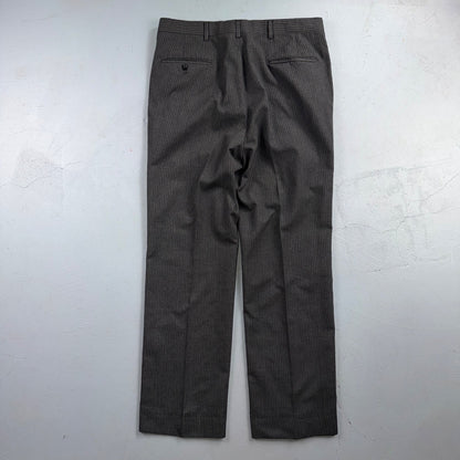 VTG 80s Christian Dior 3 Piece Suit 3pc Wool Gray Pinstripe 40 34x32 Pants Vest