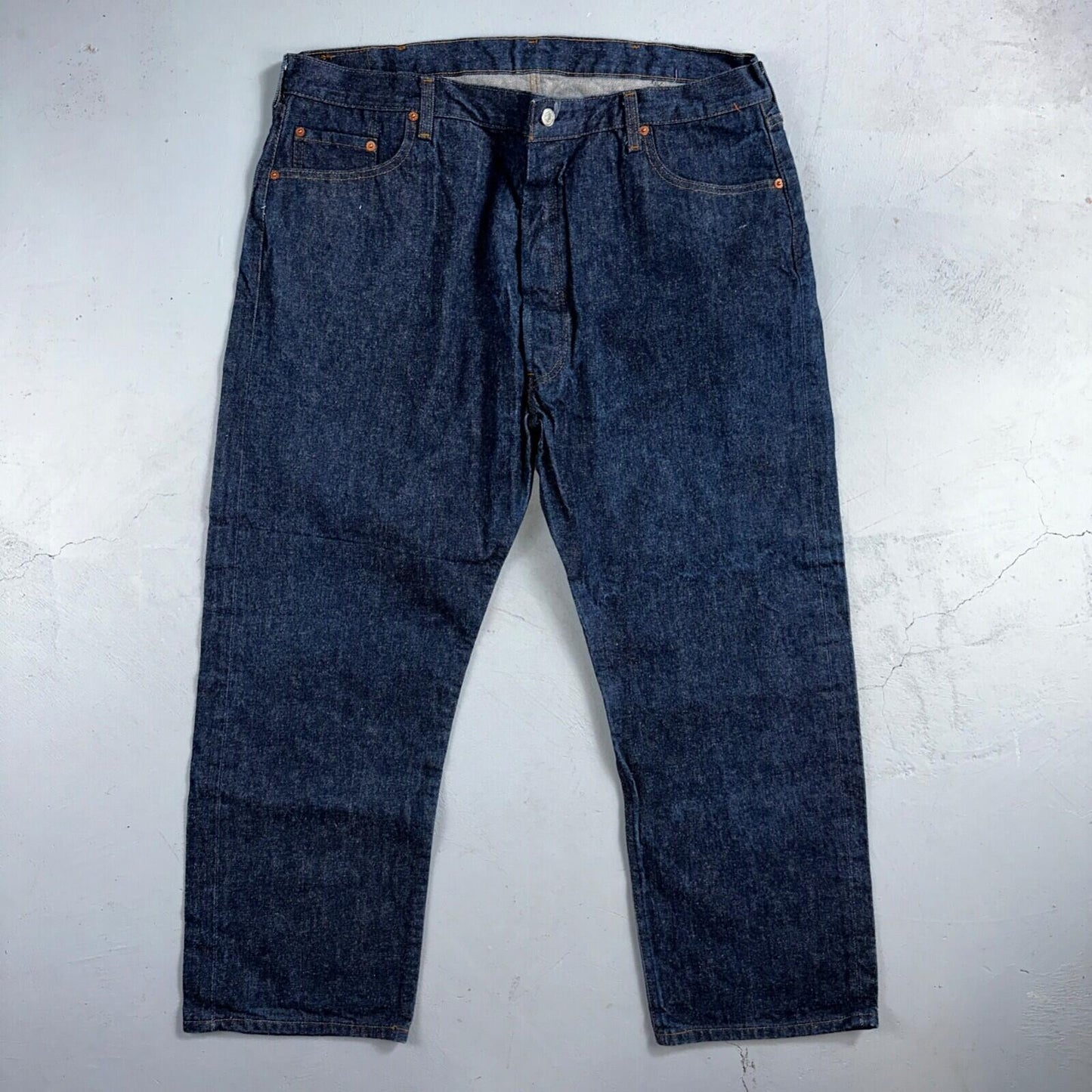 Levis 501 Vintage 80s USA XX Straight Leg Jeans Blue Dark Wash 46x30 Act 40x27