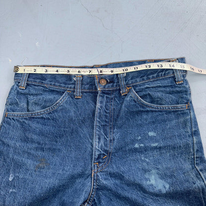 Levis Big E Vintage 60s Orange Tab 646 Bell Bottoms Denim Jeans Bootcut 31x29