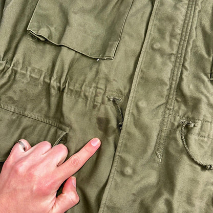 Vintage US Army Military OG 107 M-1951 Field Coat Jacket Mens Size M M65 1957