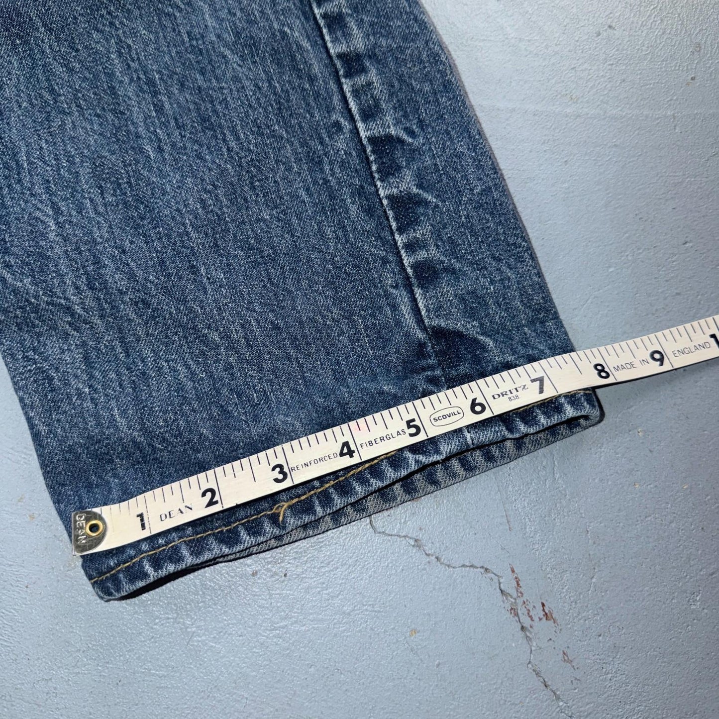 Vintage 60s Lee Riders Sanforized Denim Blue Jeans USA Talon Mens 32x31 70s