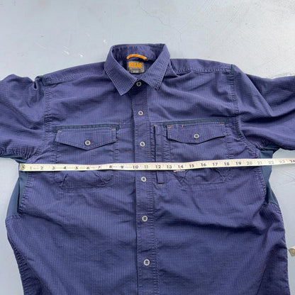 Ariat Rebar Work Shirt LT Button Short Sleeve Rip Stop Moisture Vented Large