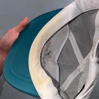 Canada Leather VTG Hat Baseball Cap Snapback Buck Cadillac Flag Rare Cartoon 80s