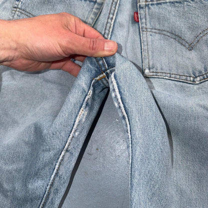 Levis 501 Vintage 80s Redline Selvedge USA XX Jeans Light Wash 30x30 Act 28x27