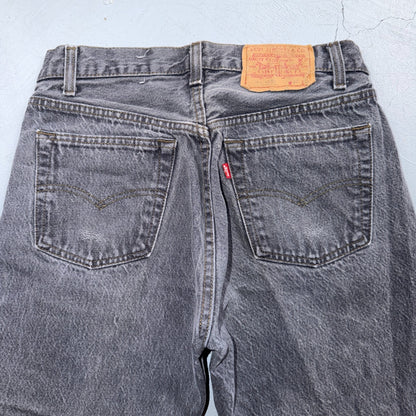 Levis 501 Vintage 80s USA XX Straight Leg Jeans Black Light Wash 30x32 Act 28x26