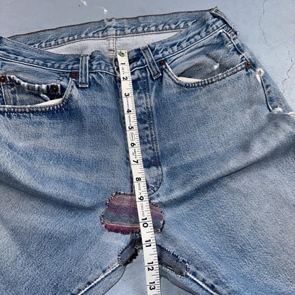 Levis 501 Vintage 80s Redline Selvedge USA XX Jeans Light Wash 1980s Act 29x28