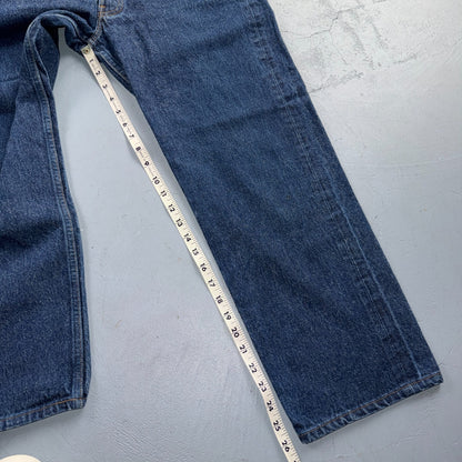 Levis 501 Vintage 80s USA XX Straight Leg Jeans Blue Dark Wash 36x30 Act 33x26
