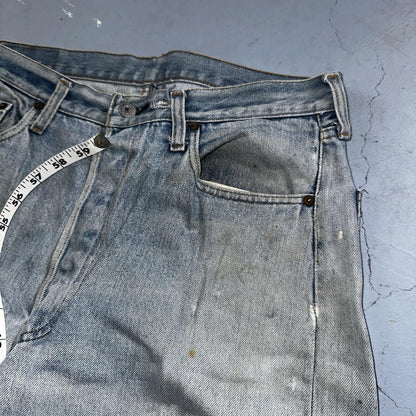 Levis 501 Vintage 80s Redline Selvedge USA XX Jeans Light Wash 36x31 Act 33x28