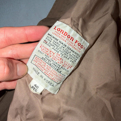 Vintage 70s London FOG Full Zip Outerwear Windbreaker Jacket 40 Thrashed Ricky