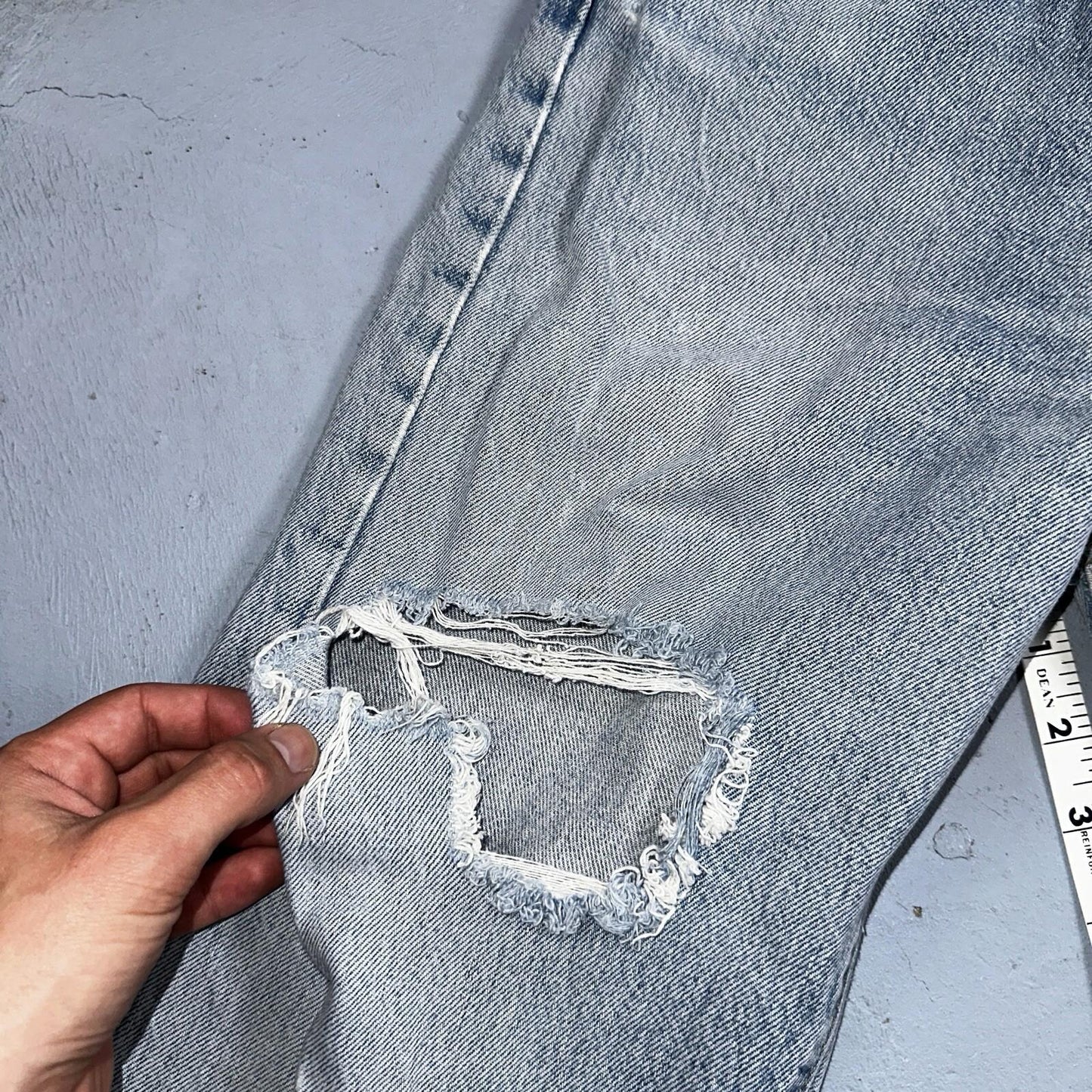 Levis 501 Vintage 80s USA XX Straight Leg Jeans 33x30 Altered Skinny Act 30x33