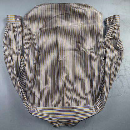 Vintage Abercrombie & Fitch Button Down Shirt Men Large Striped Long Sleeve Y2K