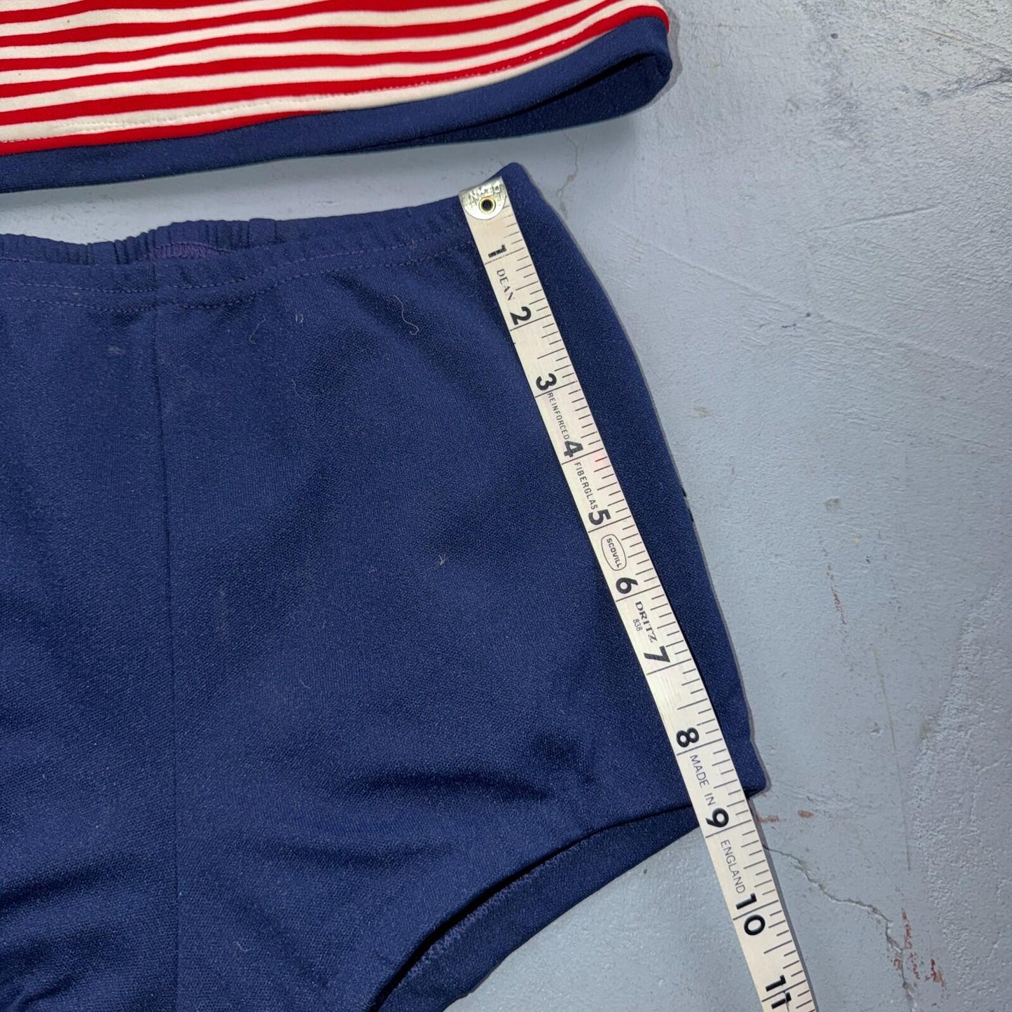 Vintage 1960s Carol Brent Swimsuit Bathing Suit Built In Bra Pin Up MOD 2 Pc