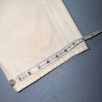 Levis 501 Vintage 80s USA XX Straight Leg Jeans White Light Wash 36x34 Act 33x32