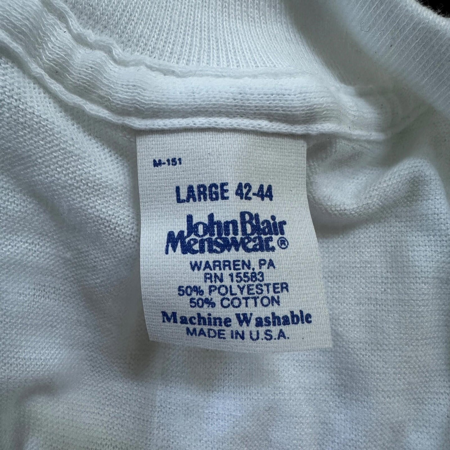 Blair Blank Vintage White T Shirt Pack 70s Essential Lot Of 4 Rap Single Stitch