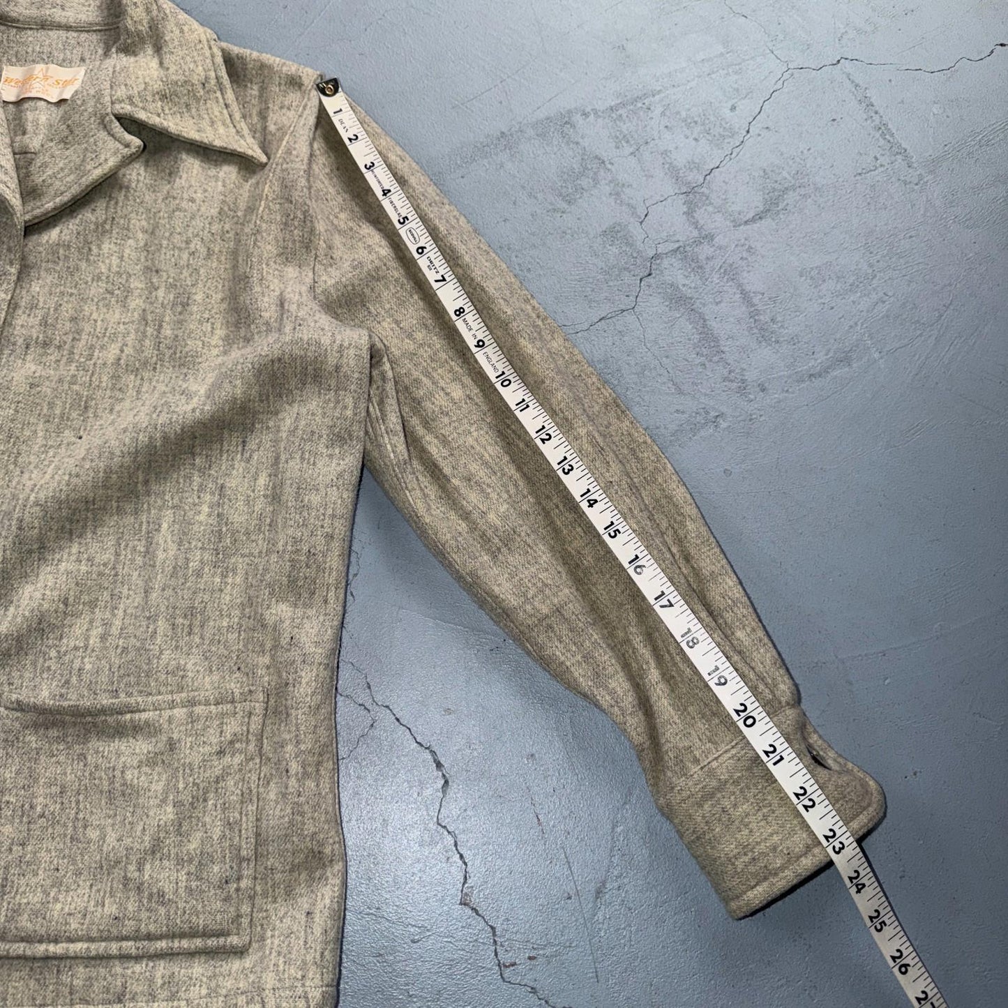 Vintage 1950s Western Star 49er Jacket Women’s Wool Coat Gray Pinup Rockabilly