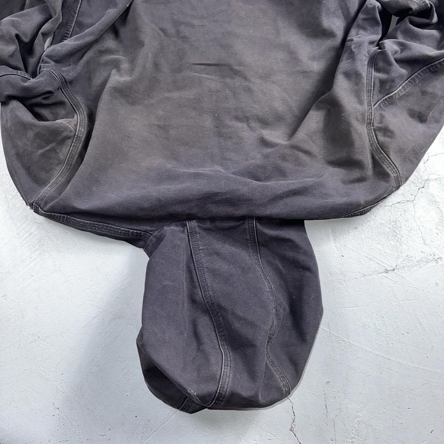 Carhartt Jacket VTG Mens Large Purple Hooded Distressed Bomber J208 MDT Thrashed