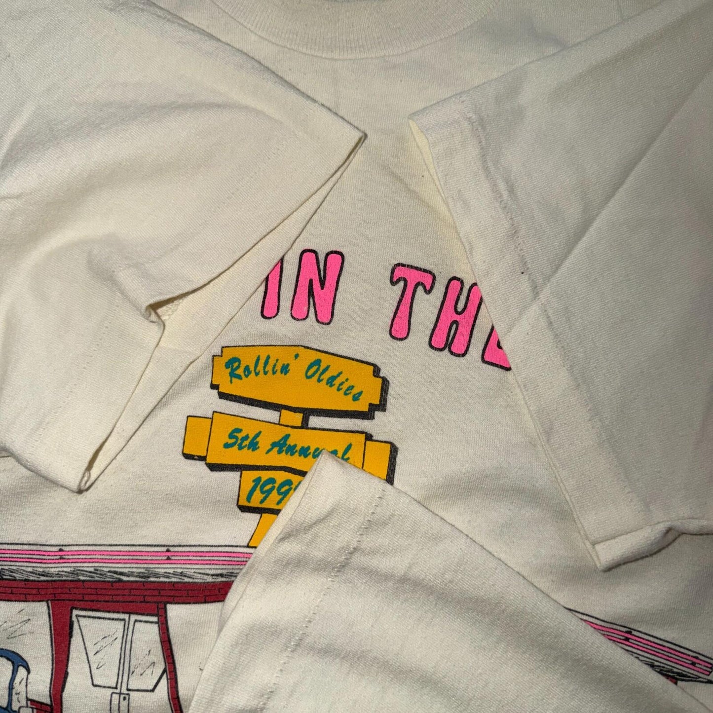 50s in the Fall VTG T Shirt 90s Rockabilly Cars Lebanon Oregon Elvis Graphic