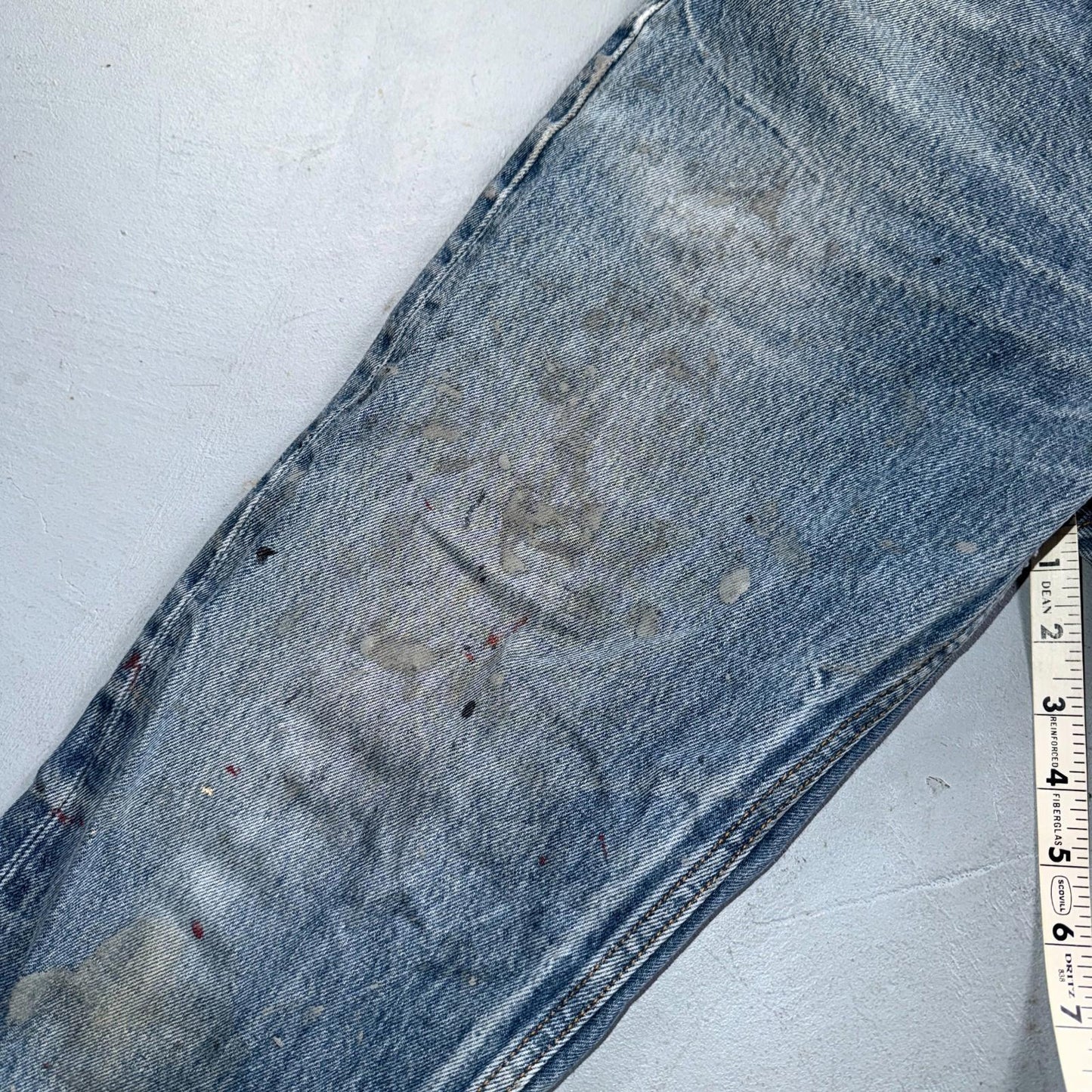Levis 501 Vintage Y2K Mexico Straight Leg Jeans 35x34 90s Light Wash Act 32x29
