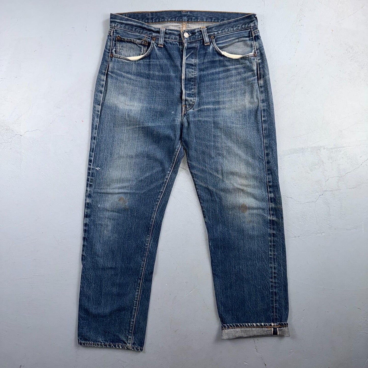 Levis 501 Big E Vintage 60s Redline Selvedge USA XX 1960s Jeans 36x32 Act 34x28