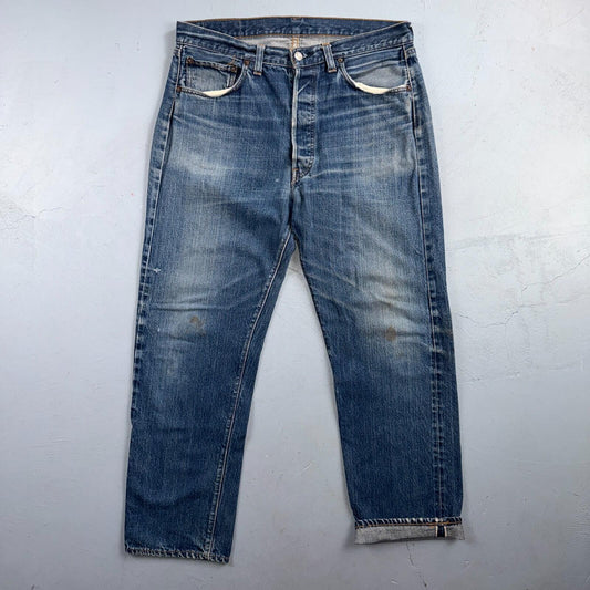 Levis 501 Big E Vintage 60s Redline Selvedge USA XX 1960s Jeans 36x32 Act 34x28
