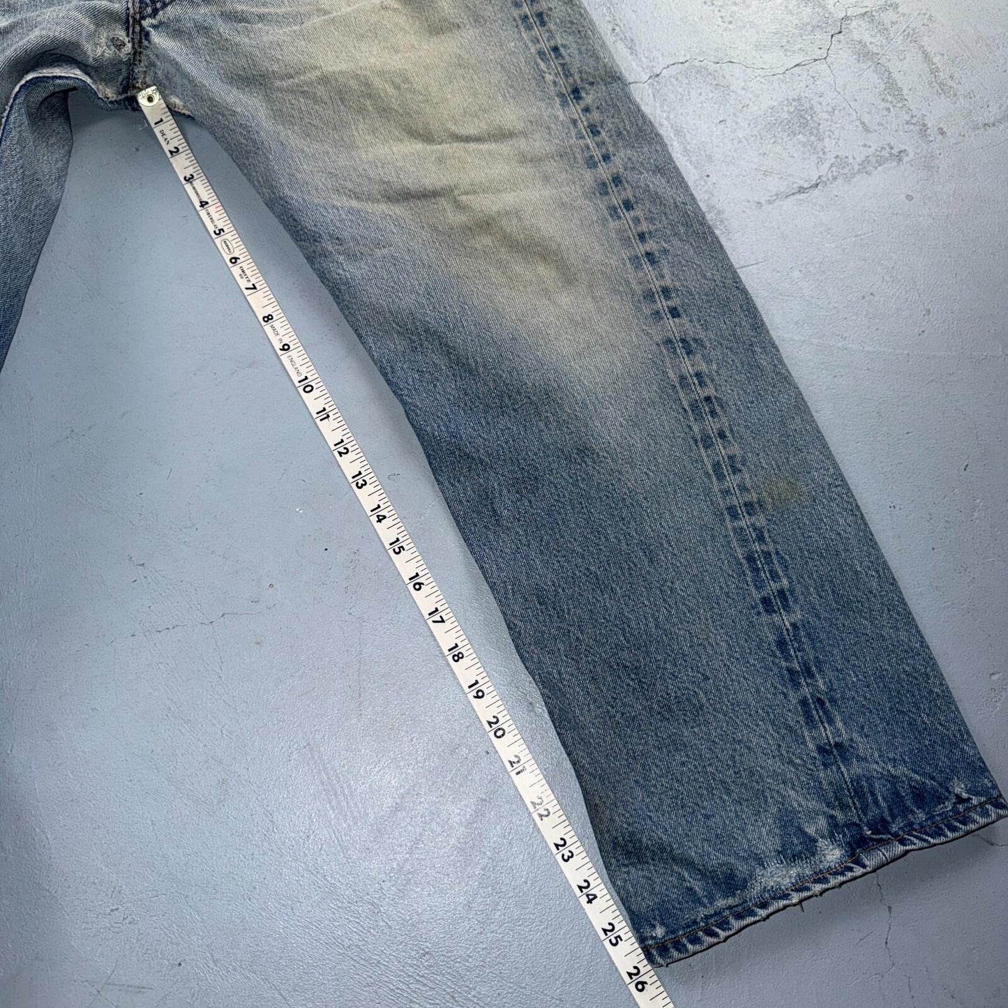 Levis 501 Vintage 80s Redline Selvedge USA XX Jeans Light Wash 40x30 Act 38x26