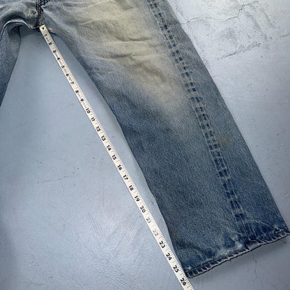 Levis 501 Vintage 80s Redline Selvedge USA XX Jeans Light Wash 40x30 Act 38x26