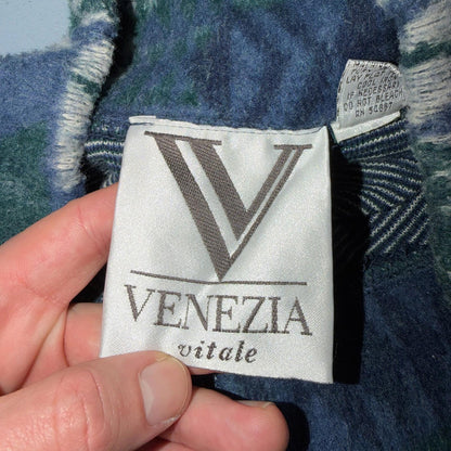 90s Venezia Vitale Sweater Women's 20 Long Sleeved Pullover Fleece Pattern Y2K