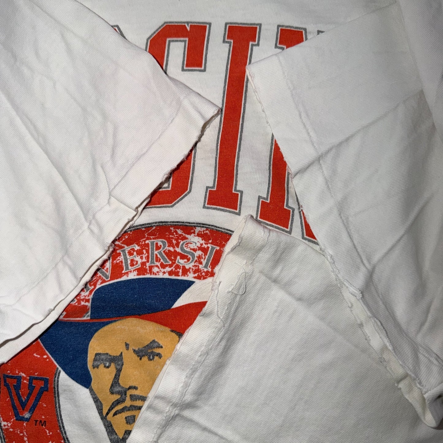 Vintage UVA Cavaliers Town Champ Gray T Shirt New Virginia NCAA Big Logo Size XL