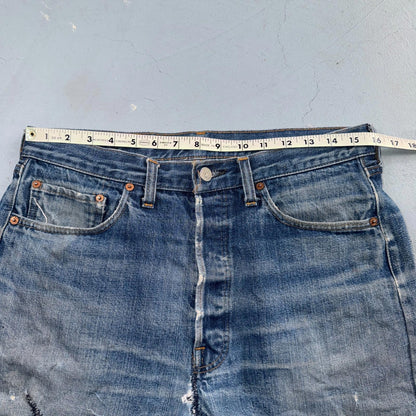 Levis 501 Vintage 70s SS Redline Selvedge USA XX Jeans Light Wash Shorts 31x5