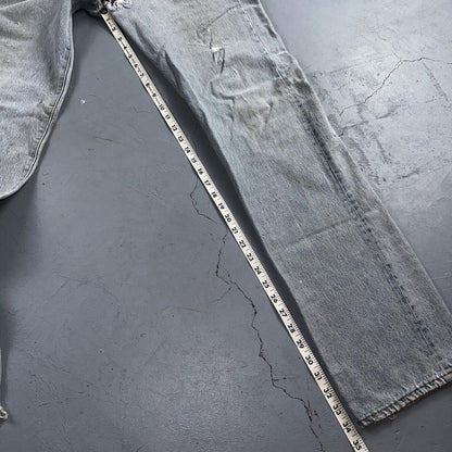 Levis 501 Vintage 80s USA XX Straight Leg Jeans Blue Light Wash 34x36 Act 31x34