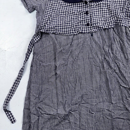 EN FOCUS STUDIO Striped Short Sleeve Side Slit Maxi Dress Blue Floral Grandmacor