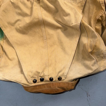 Hinson Bodyguard Men’s Vtg 1940s Hunting Jacket Coat USA Corduroy Trim Brown 46