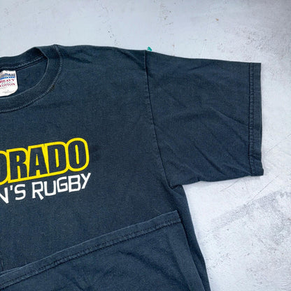 VTG Wanna Ruck T Shirt Colorado Womens Rugby Y2K Gildan L Rap Funny Humor Joke